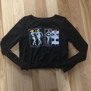 Alice + Olivia Cropped Swimming Girls Sweater